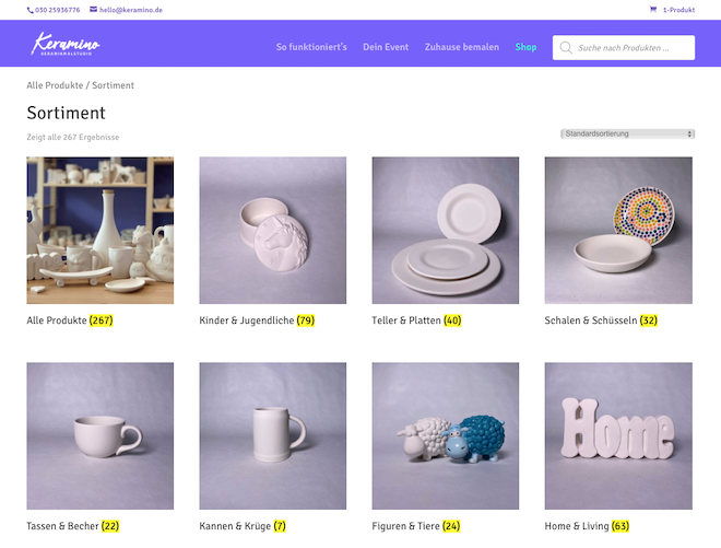Unser Onlineshop ist fertig